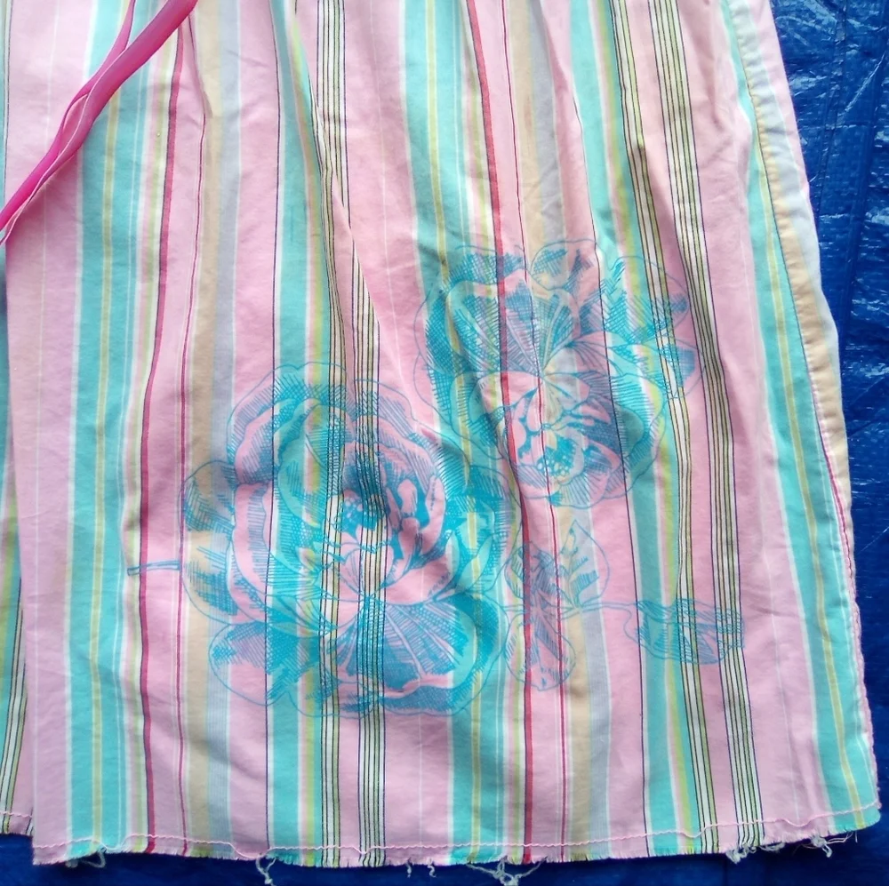 Old Navy Striped Pink and Green Women's Skirt